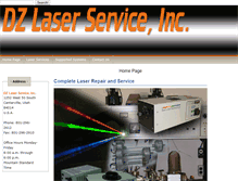 Tablet Screenshot of dzlaser.com